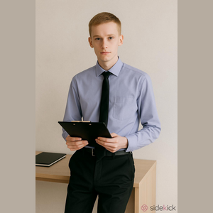 Michael Kors Purple Cotton Button Down Dress Shirt Large